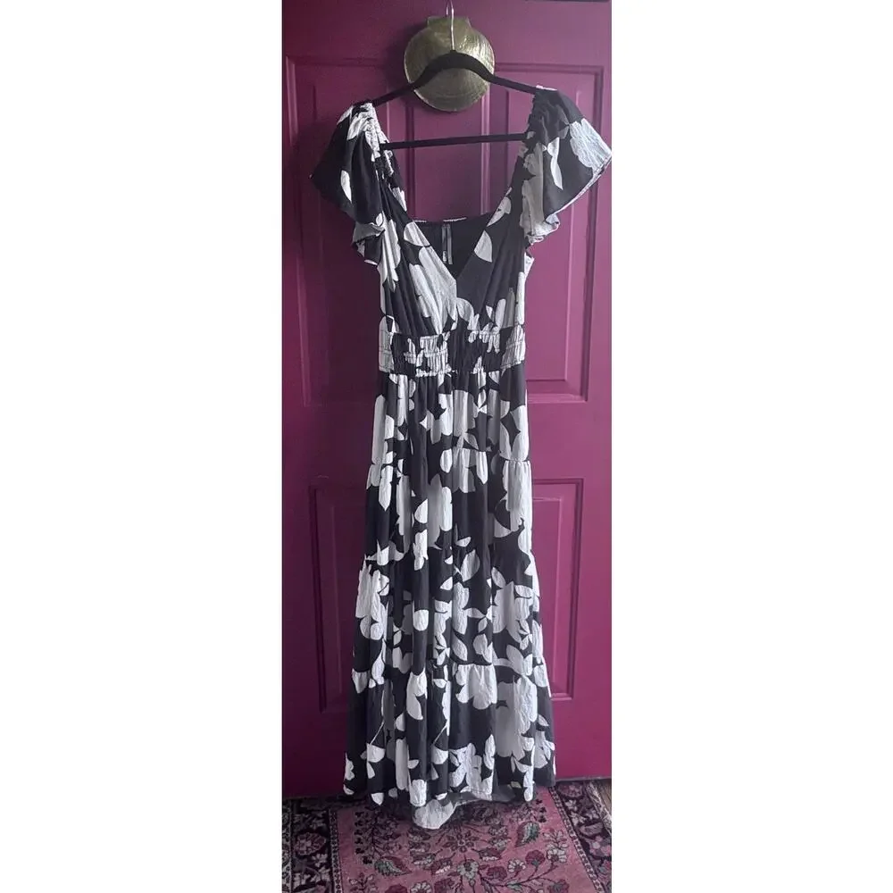 Silverlake Flutter-Sleeve Dress Anthropologie• Size L